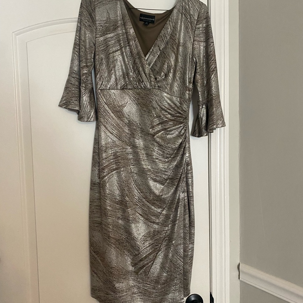 CONNECTED APPAREL SHIMMER DRESS